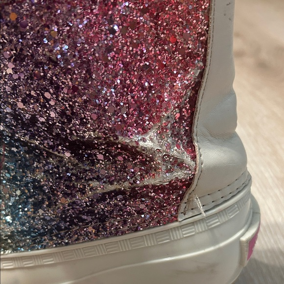 Sugar Multicolored Glitter Lace-Up Snow Boots - Picture 8 of 10